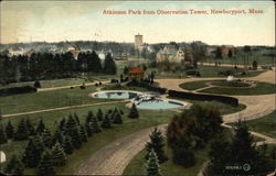 Atkinson Park from Observation Tower Newburyport, MA Postcard Postcard