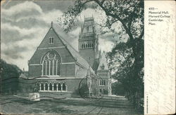 Memorial Hall, Harvard College Postcard