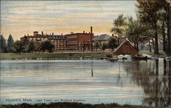 Lake Tupelo and Bradford Academy Haverhill, MA Postcard Postcard