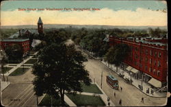 State Street from Winchester Park Springfield, MA Postcard Postcard