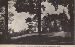 The President's House, Wellesley College Postcard