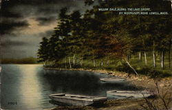 Willow Dale, Along the Lake Shore, By Moonlight Lowell, MA Postcard Postcard