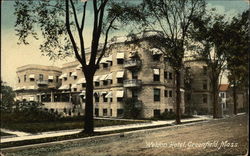 Weldon Hotel Greenfield, MA Postcard Postcard