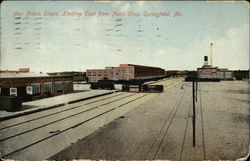 New Frisco Shops, Looking East from Paint Shop Postcard