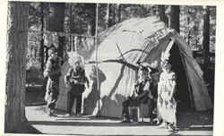 Chippewa Indian Children Native Americana Postcard Postcard