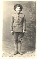 Man in uniform Postcard