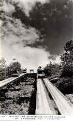 Riding The Skimobiles To The Clouds Mt. Cranmore, NH Postcard Postcard