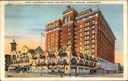 Davenport Hotel and Restaurant Spokane, WA Postcard Postcard