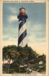 Anastasia Light House St. Augustine, FL Postcard Postcard