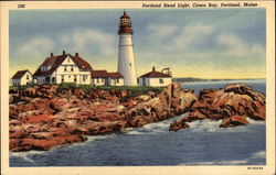 Portland Head Light, Casco Bay Maine Postcard Postcard