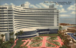 Fabulous Fontainebleau Hotel Miami Beach, FL Postcard Postcard