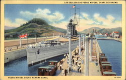 Pedro Miguel Locks Panama Postcard Postcard