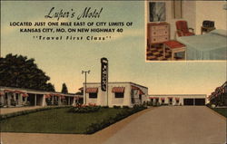 Luper's Motel Postcard