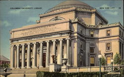 Columbia University Library, New York City Postcard