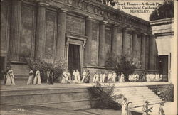 Greek Theatre - A Greek Play University of California Postcard