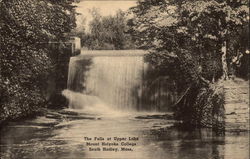 Mount Holyoke College - The Falls at Upper Lake South Hadley, MA Postcard Postcard