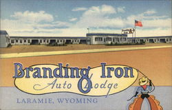 Branding Iron Auto Lodge Postcard