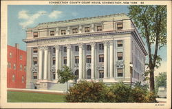 Schenectady County Court House New York Postcard Postcard