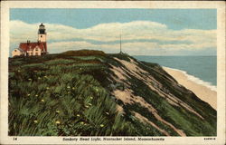 Sankaty Head Light, Nantucket Island, Massachusetts Postcard Postcard