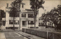 Colonial Homes Nantucket, MA Postcard Postcard