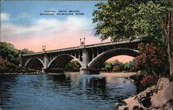 Capitol Drive Bridge Postcard