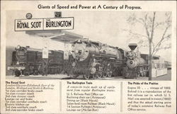 Giants of Speed and Power at A Century of Progress Postcard