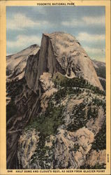 Half Dome and Cloud's Nest, as Seen From Glacier Point Postcard