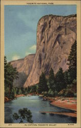 El Capitan, Yosemite Valley California Yosemite National Park Postcard Postcard