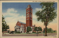 Our Lady of Hope Church Springfield, MA Postcard Postcard