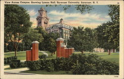 View Across Campus, Showing Lyman Hall, Syracuse University New York Postcard Postcard