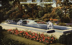 Congress Park Saratoga Springs, NY Postcard Postcard