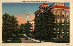 Campus, Syracuse University New York Postcard Postcard