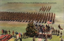 John Jacob Rogers Parade Ground Fort Devens, MA Postcard Postcard