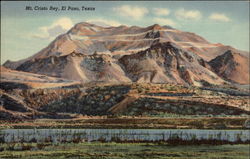 Mt. Cristo Rey El Paso, TX Postcard Postcard