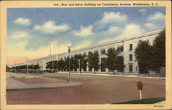 War and Navy Building on Constitution Avenue Postcard