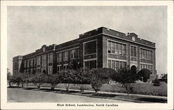 High School, Lumberton, North Carolina Postcard