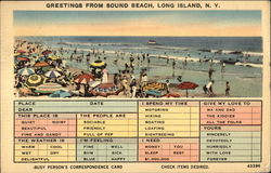 Greetings from Sound Beach, Long Island Postcard