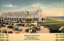 Princess Anne Hotel - Ocean Front Dining Room Virginia Beach, VA Postcard Postcard