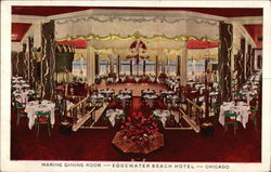 Marine Dining Room Chicago, IL Postcard Postcard