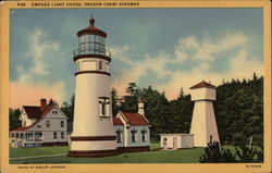 Umpqua Light House, Oregon Coast Highway Postcard