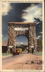 Northern Entrance Arch Yellowstone National Park, MT Postcard Postcard