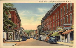 Church Street Looking South Canajoharie, NY Postcard Postcard