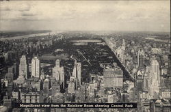 Rockefeller Center - View from Rainbow Room showing Central Park New York, NY Postcard Postcard