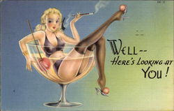 Well -- Here's Looking At You! Swimsuits & Pinup Postcard Postcard