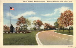 John J. Pershing Memorial on John J. Pershing Memorial Drive Omaha, NE Postcard Postcard