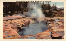 Oblong Geyser Crater Postcard