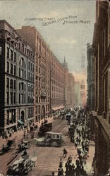 Dearborn Street Looking South from Monroe Street Postcard