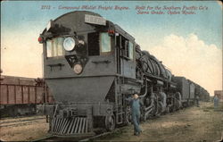 Compound Mallet Freight Engine Postcard