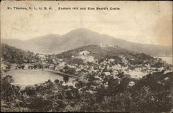 Eastern Hill and Blue Beard's Castle St. Thomas, VI Caribbean Islands Postcard Postcard