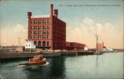 Flour Mills on Water Front Postcard